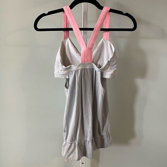 Lululemon Baby Pink & Gray Rest Less Racerback - Picture 4 of 4